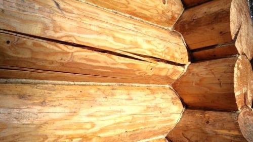 Чем заделать трещины в бревне в бане. Что делать если в бревнах бани из сруба появились большие трещины