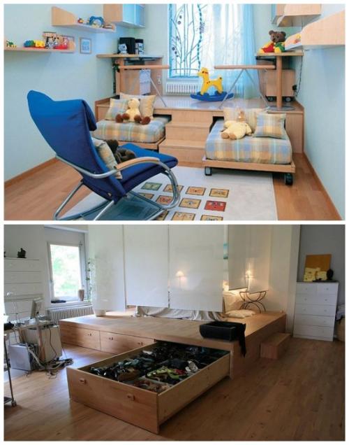 Как грамотная планировка влияет на экономию пространства.  Создание супервместительного подиума