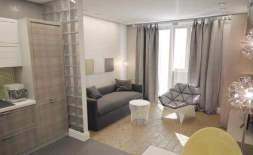 Дизайн 1-комнатной квартиры 36 кв м. Квартира площадью 36 кв. м