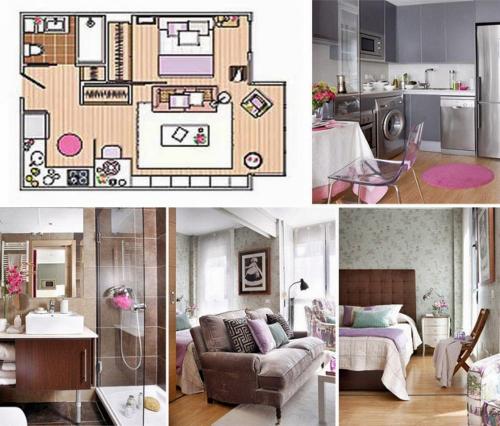 100 идей, как обставить однокомнатную квартиру. Правильное, продуманное зонирование 04