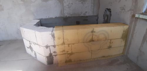 Отделка стен из газобетона в ванной. Ванна из газоблока своими руками
