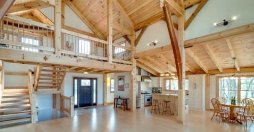 Внутренняя отделка стен брусового дома. (+75 фото) Внутренняя отделка дома из бруса