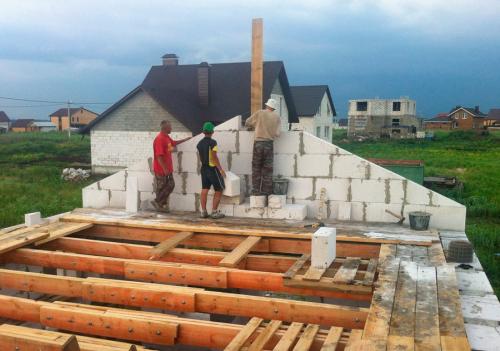 Как построить фундамент для фронтона двухскатной крыши. Подготовительный этап