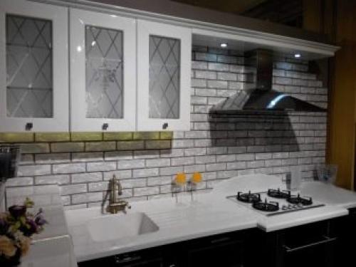 Керамическая плитка для фартука на кухню. Стандарты фартука на кухне 12