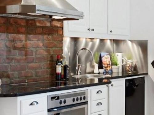 Керамическая плитка для фартука на кухню. Стандарты фартука на кухне 14