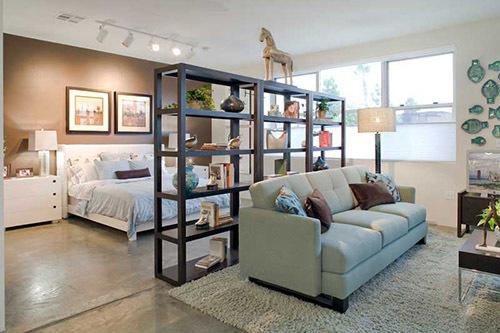 Варианты зонирования однокомнатной квартиры. Плюсы и минусы зонирования 14 Варианты зонирования однокомнатной квартиры. Плюсы и минусы зонирования 14