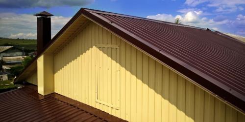 Какие инструменты и материалы нужны для изготовления фронтона из профнастила. Фронтон из профнастила