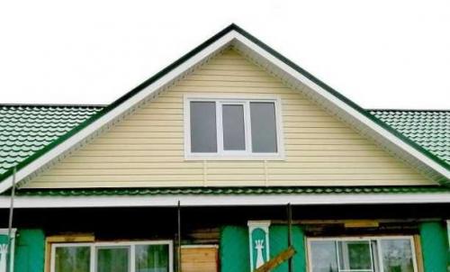 Как правильно изготовить шаблон для фронтона. Правильный расчет количества материалов для обшивки фронтона сайдингом