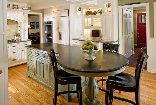 Кухонный стол остров. Ассортимент кухонных островов с обеденным столом, преимущества мебели