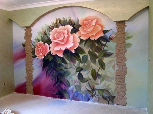 Роспись стен основы. Роспись стен в интерьере — особенности, варианты дизайна и стильные идеи сочетания в оформлении