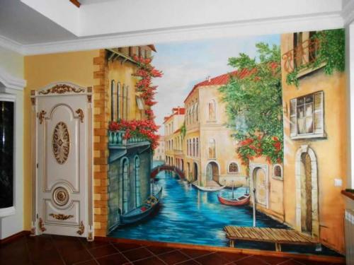 Роспись стен основы. Роспись стен в интерьере — особенности, варианты дизайна и стильные идеи сочетания в оформлении