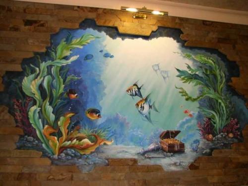 Роспись на стене в квартире. Роспись стен в интерьере — особенности, варианты дизайна и стильные идеи сочетания в оформлении