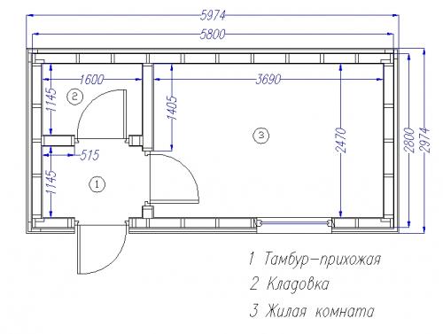 Чертеж бытовки металлической. Каркас бытовки своими руками: пошаговая инструкция
