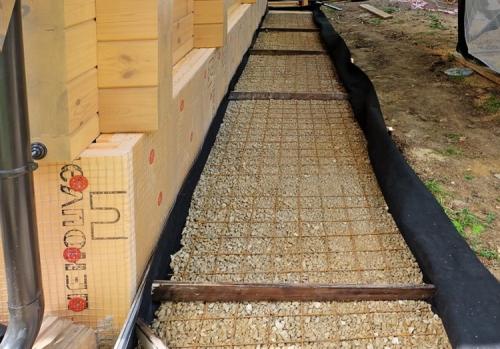 Нужна ли отмостка для плитного фундамента