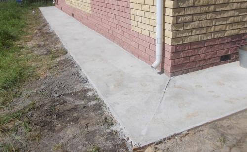 Нужна ли отмостка для плитного фундамента
