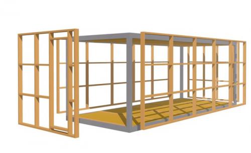 Чертеж бытовки металлической. Каркас бытовки своими руками: пошаговая инструкция