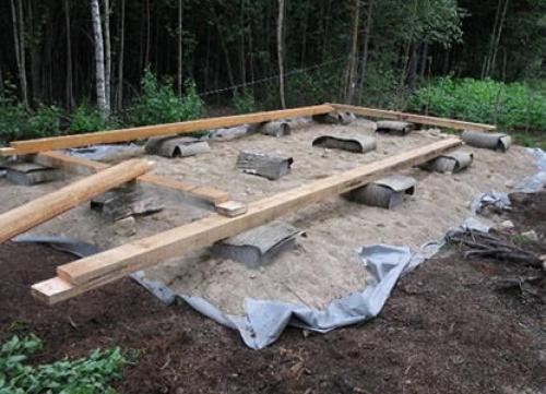 Как сделать бытовку своими руками. Фундамент